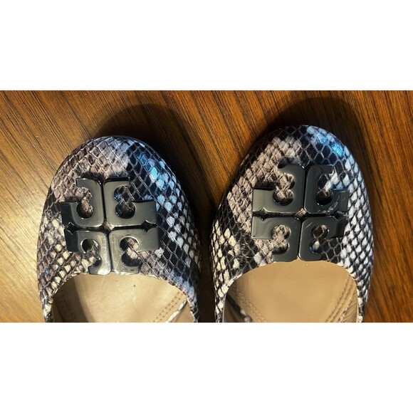 Tory Burch Women's Snakeskin Leather Ballet Shoes Size 6 - Picture 6 of 10